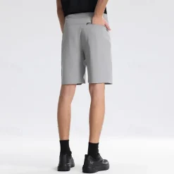 Men's Dress Shorts Burmuda Shorts Work Shorts Ruched Pocket Plain Comfort Breathable Knee Length Outdoor Business Fashion Casual Black Orange