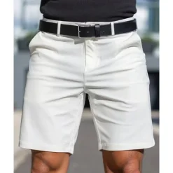 Men's Dress Shorts Burmuda Shorts Work Shorts Pocket Plain Comfort Breathable Knee Length Outdoor Business Fashion Casual Black White