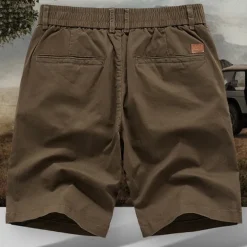 Men's Dress Shorts Work Shorts Golf Shorts Pocket Plain Comfort Breathable Knee Length Outdoor Business Sports Casual Black Blue