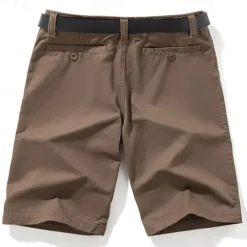 Men's Dress Shorts Work Shorts Zipper Buttons Pocket Plain Comfort Breathable Short Outdoor Vacation Sport Casual Black Army Green