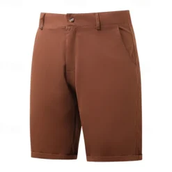 Men's Dress Shorts Work Shorts Golf Shorts Pocket Plain Comfort Breathable Knee Length Outdoor Business Sports Casual Black White