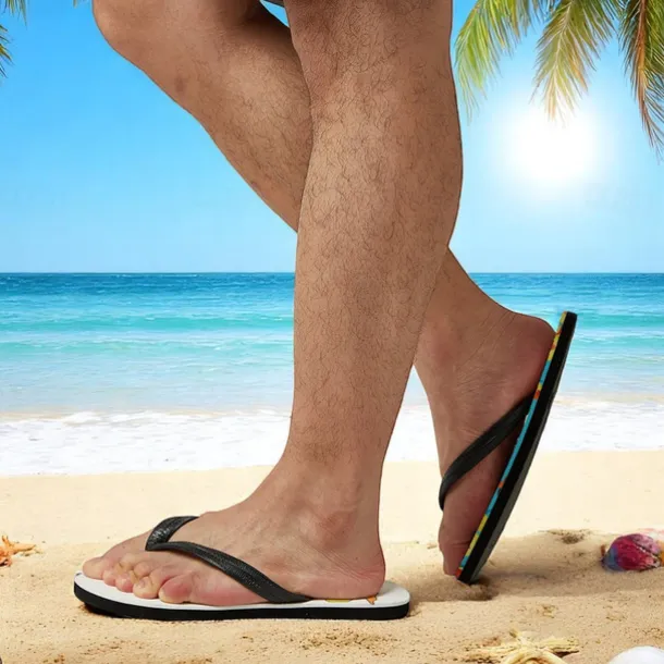 Men's Duck Printed Flip Flops – Fun & Casual Style for Beach Walks, Outdoor Summer Parties & Poolside Lounging