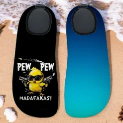 Men's Duck Printed Water Shoes – Waterproof & Comfortable Style for Men in Water - based Activities, Beach Volleyball & River Walks