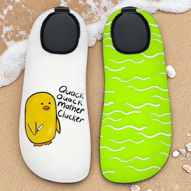 Men's Duck Printed Water Shoes – Waterproof & Comfortable Style for Men in Water - based Activities, Beach Volleyball & River Walks