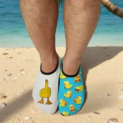 Men's Duck Printed Water Shoes – Waterproof & Comfortable Style for Men in Water - based Activities, Beach Volleyball & River Walks