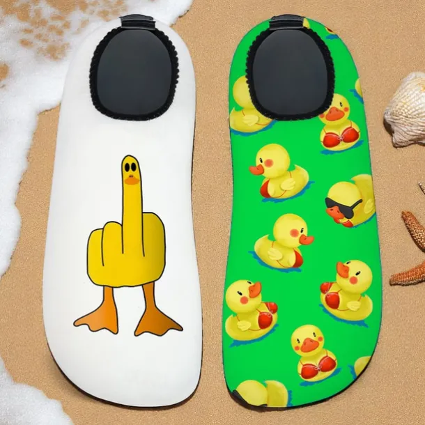 Men's Duck Printed Water Shoes – Waterproof & Comfortable Style for Men in Water - based Activities, Beach Volleyball & River Walks