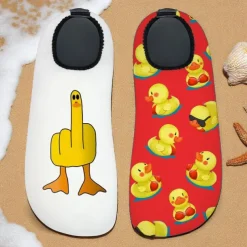 Men's Duck Printed Water Shoes – Waterproof & Comfortable Style for Men in Water - based Activities, Beach Volleyball & River Walks