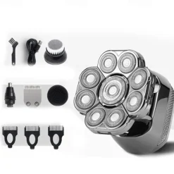 Men's electric razor Detachable head shaver Waterproof shaver Magnetic suction hair clipper Nose trimmer