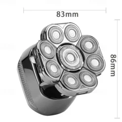 Men's electric razor Detachable head shaver Waterproof shaver Magnetic suction hair clipper Nose trimmer