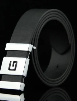 Men's Faux Leather Belt Casual Belt Black Blue Faux Leather leatherette Fashion Party Work Solid Color Office / Career Daily Wear