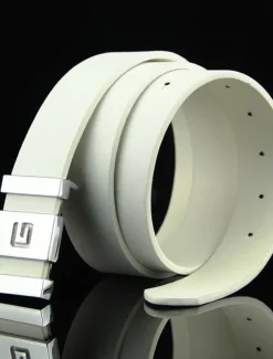 Men's Faux Leather Belt Casual Belt Black Blue Faux Leather leatherette Fashion Party Work Solid Color Office / Career Daily Wear