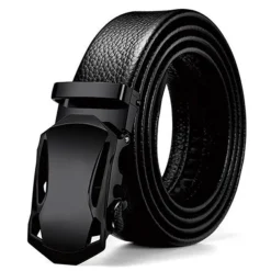 Men's Faux Leather Belt Dress Belt Ratchet Belt Casual Belt Box Buckle Black Navy Blue Faux Leather Fashion Business Formal Party Work Daily