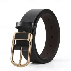 Men's Faux Leather Belt PU Belt Black 1# Black 2# Alloy Plain Daily Wear Going out Weekend