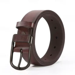 Men's Faux Leather Belt PU Belt Black 1# Black 2# Alloy Plain Daily Wear Going out Weekend