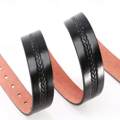 Men's Faux Leather Belt PU Belt Black Camel Alloy Plain Daily Wear Going out Weekend