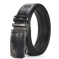 Men's Faux Leather Belt PU Belt Silver Black Alloy Plain Daily Wear Going out Weekend