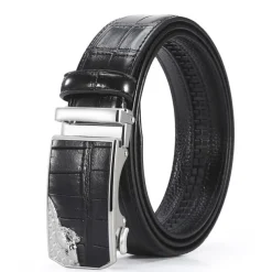 Men's Faux Leather Belt PU Belt Silver Black Alloy Plain Daily Wear Going out Weekend