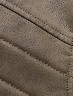 Men's Faux Leather Jacket Biker Jacket Motorcycle Jacket Daily Vacation Windproof Warm Pocket Fall & Winter Plain Fashion Classic Stand Collar Regular Black Brown Khaki Jacket