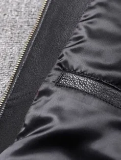 Men's Faux Leather Jacket Transition Jacket Biker Jacket Motorcycle Jacket Vacation Daily Windproof Warm Pocket Fall & Winter Plain Fashion Classic Stand Collar Regular Faux Leather Black Brown Jacket