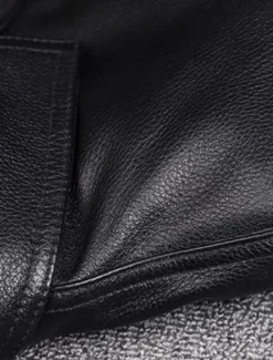 Men's Faux Leather Jacket Transition Jacket Biker Jacket Motorcycle Jacket Vacation Daily Windproof Warm Pocket Fall & Winter Plain Fashion Classic Stand Collar Regular Faux Leather Black Brown Jacket