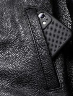 Men's Faux Leather Jacket Transition Jacket Biker Jacket Motorcycle Jacket Vacation Daily Windproof Warm Pocket Fall & Winter Plain Fashion Classic Stand Collar Regular Faux Leather Black Brown Jacket