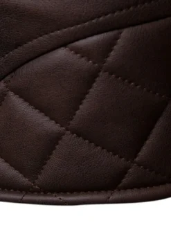 Men's Faux Leather Jacket Transition Jacket Biker Jacket Motorcycle Jacket Vacation Daily Windproof Warm Pocket Fall & Winter Plain Fashion Classic Lapel Regular Faux Leather Black Red Coffee Jacket