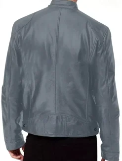 Men's Faux Leather Jacket Transition Jacket Biker Jacket Motorcycle Jacket Daily Thermal Warm Rain Waterproof Fall & Winter Solid Colored Stand Collar Regular Regular Fit Silver Black White Yellow