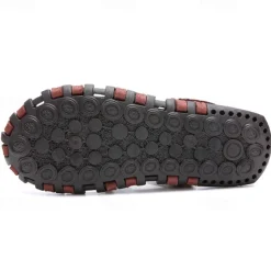 Men's Faux Leather Outdoor Sandals – Breathable Gladiator Design with Adjustable Drawstring for Hiking, Beach and Casual Summer Wear