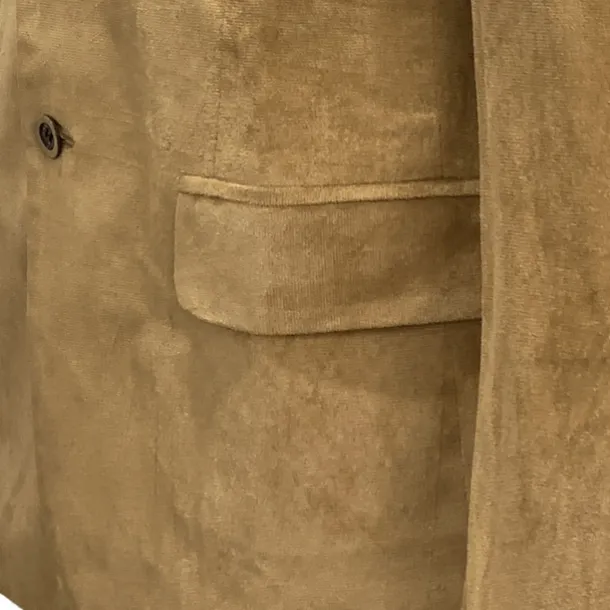 Men's Faux Suede Jacket Faux Suede Blazer Business Attire Company Party Fashion Casual Fall / Winter Faux Suede Plain Pocket Buttons Comfortable Single Breasted Blazer Dark Navy Brown Green khaki