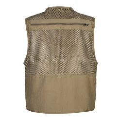 Men's Fishing Vest Hiking Vest Sleeveless V Neck Vest / Gilet Jacket Top Outdoor Breathable Quick Dry Multi Pockets Lightweight Polyester Army Green Khaki Dark Blue Fishing Climbing Camping / Hiking