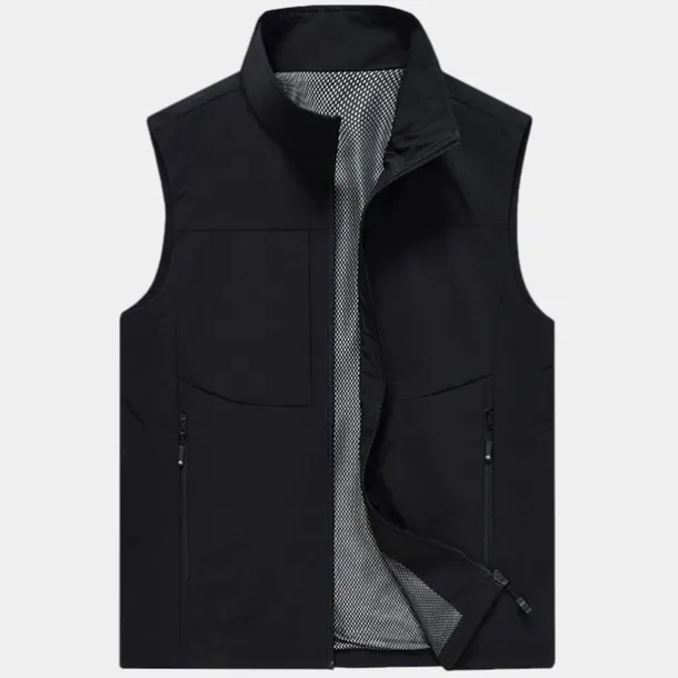 Men's Fishing Vest Hiking Vest Sleeveless Outerwear Top Outdoor Breathable Quick Dry Multi Pockets Lightweight Pocket Buckle Chinlon Black Cream Army Green Work Fishing Climbing