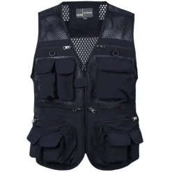 Men's Fishing Vest Hiking Vest Summer Outdoor Lightweight Work Safari Travel Photo Vest with 16 Pockets Breathable Quick Dry Mesh Polyester Orchid Black Light Green Hunting