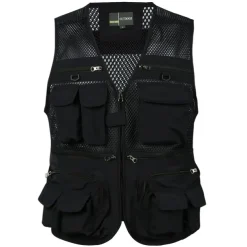 Men's Fishing Vest Hiking Vest Summer Outdoor Lightweight Work Safari Travel Photo Vest with 16 Pockets Breathable Quick Dry Mesh Polyester Orchid Black Light Green Hunting