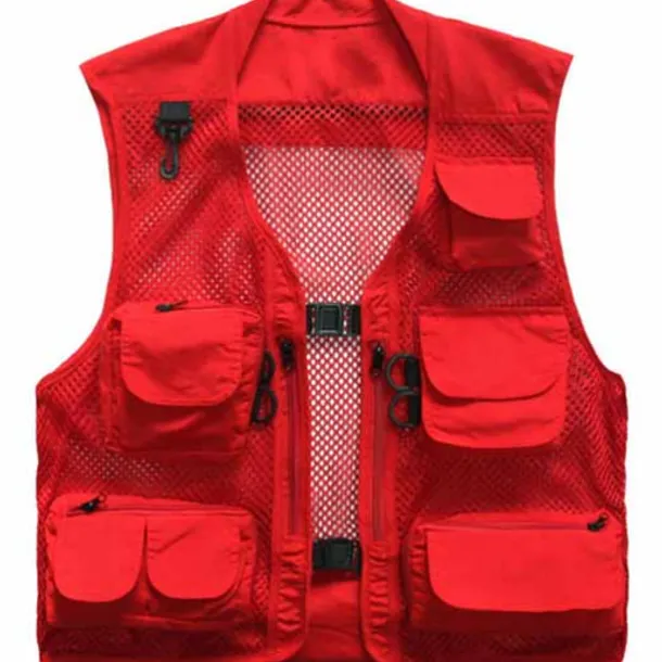 Men's Fishing Vest Hiking Vest Work Vest Outdoor Multi-Pockets Quick Dry Lightweight Breathable Autumn / Fall Spring Summer Vest / Gilet Mesh Camping / Hiking Hunting Fishing Blue khaki Green