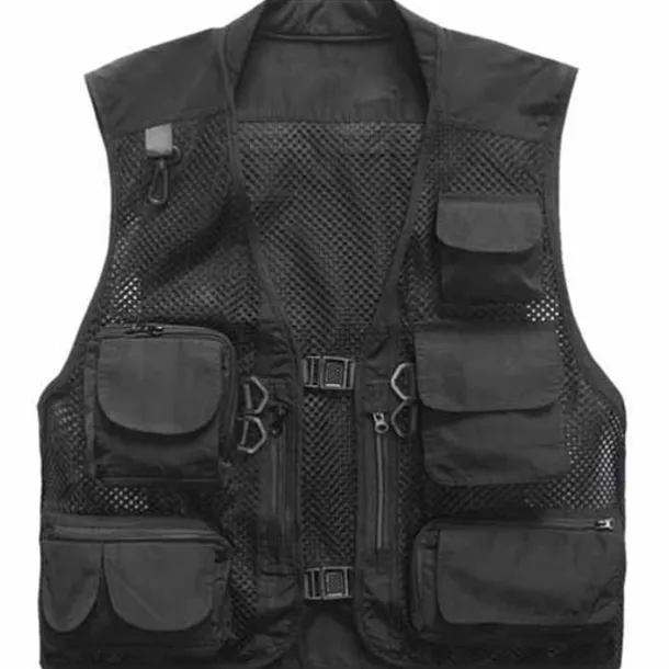 Men's Fishing Vest Hiking Vest Work Vest Outdoor Multi-Pockets Quick Dry Lightweight Breathable Autumn / Fall Spring Summer Vest / Gilet Mesh Camping / Hiking Hunting Fishing Blue khaki Green