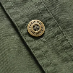 Men's Flag American US Flag Letter Printed Work Shirt Western Shirt Cargo Shirt Short Sleeve Western Style Tactical Fashion Casual Going out Summer Turndown Buttons Print Black Army Green Khaki Dark