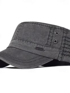 Men's Flat Cap Baseball Cap Sun Hat Trucker Hat Black Blue Cotton Fashion Casual Street Daily Letter Adjustable Sunscreen Breathable