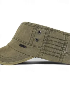 Men's Flat Cap Baseball Cap Sun Hat Trucker Hat Black Blue Cotton Fashion Casual Street Daily Letter Adjustable Sunscreen Breathable