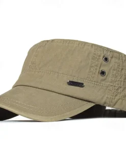 Men's Flat Cap Baseball Cap Sun Hat Trucker Hat Black Blue Cotton Fashion Casual Street Daily Letter Adjustable Sunscreen Breathable