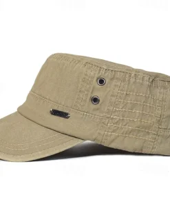 Men's Flat Cap Baseball Cap Sun Hat Trucker Hat Black Blue Cotton Fashion Casual Street Daily Letter Adjustable Sunscreen Breathable