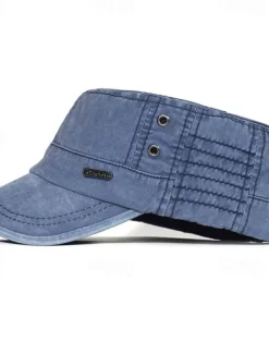 Men's Flat Cap Baseball Cap Sun Hat Trucker Hat Black Blue Cotton Fashion Casual Street Daily Letter Adjustable Sunscreen Breathable