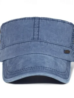 Men's Flat Cap Baseball Cap Sun Hat Trucker Hat Black Blue Cotton Fashion Casual Street Daily Letter Adjustable Sunscreen Breathable