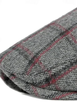 Men's Flat Cap Baseball Cap Military Cap Cadet Hat Red Blue Polyester Fashion Casual Street Daily Plaid Adjustable Sunscreen Breathable