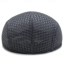 Men's Flat Cap Beret Hat Ascot Hat Newsboy Hat Black Light Grey Polyester Mesh Fashion Casual British Street Daily Plain Adjustable Breathable