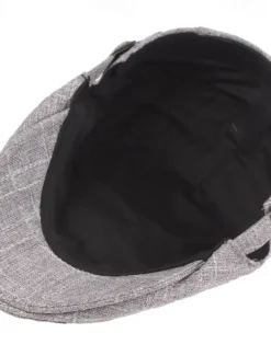 Men's Flat Cap Black Beige Flax Fashion Streetwear Stylish 1920s Fashion Outdoor Daily Going out Plain Warm