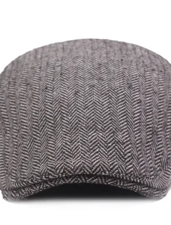 Men's Flat Cap Black Coffee Cotton Streetwear Stylish 1920s Fashion Outdoor Daily Going out Graphic Prints Warm