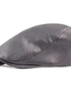 Men's Flat Cap Black Red Faux Leather Streetwear Stylish 1920s Fashion Outdoor Daily Going out Plain Warm