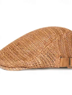 Men's Flat Cap Straw Hat Black Cream Polyester Fashion Streetwear Stylish 1920s Fashion Outdoor Daily Going out Plain Breathability