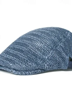 Men's Flat Cap Straw Hat Black Cream Polyester Fashion Streetwear Stylish 1920s Fashion Outdoor Daily Going out Plain Breathability