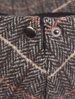 Men's Flat Cap Tweed Cap Brown Beige Cotton Streetwear Stylish 1920s Fashion Outdoor Daily Going out Stripe Warm